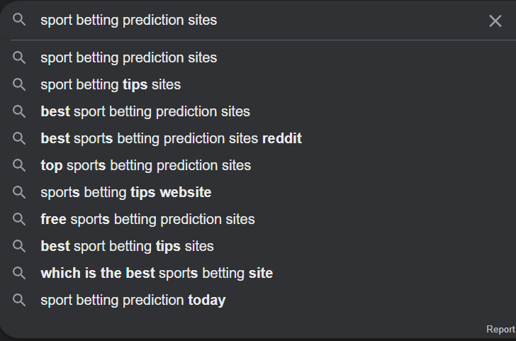  similar queries on sports betting